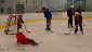 Playing hockey at the Whistler Camp